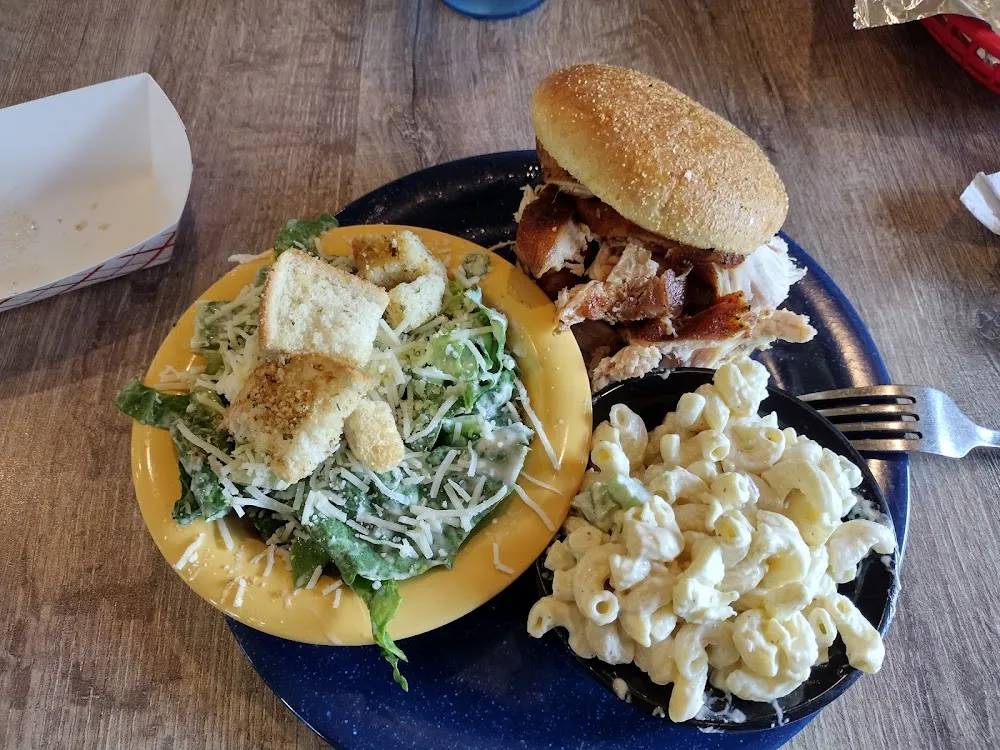 Pulled Chicken Caesar Salad